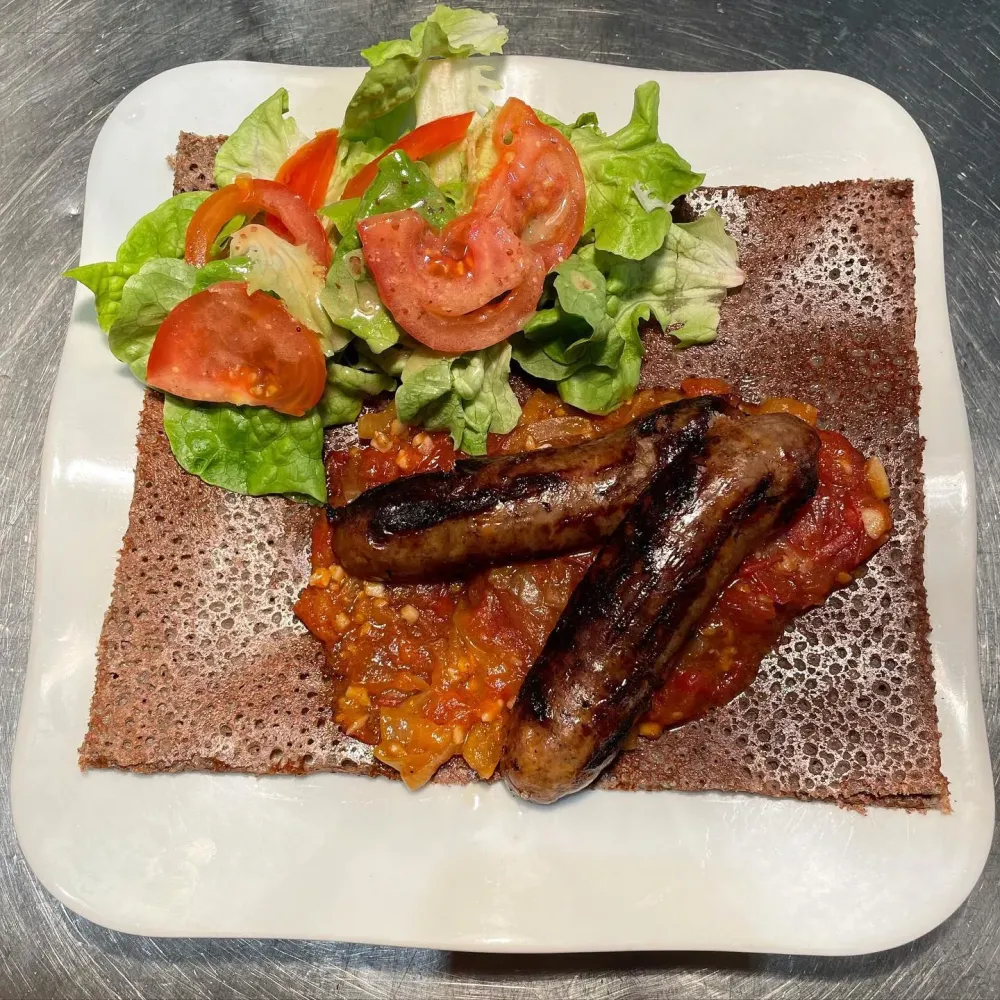 Galette rougail saucisse